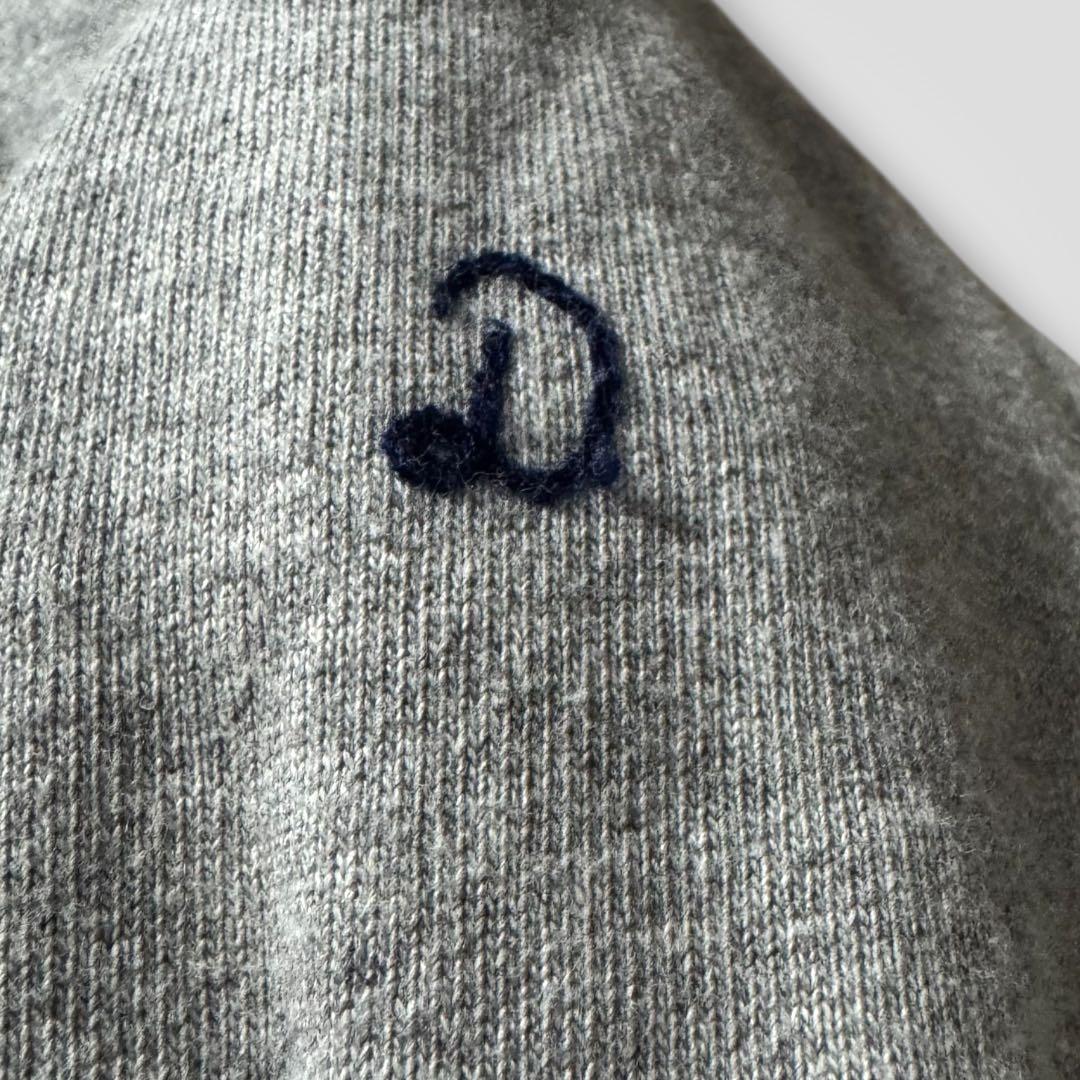 1702◆DRESSTERIORドレステリア D刺繍ジップアップパーカー グレー