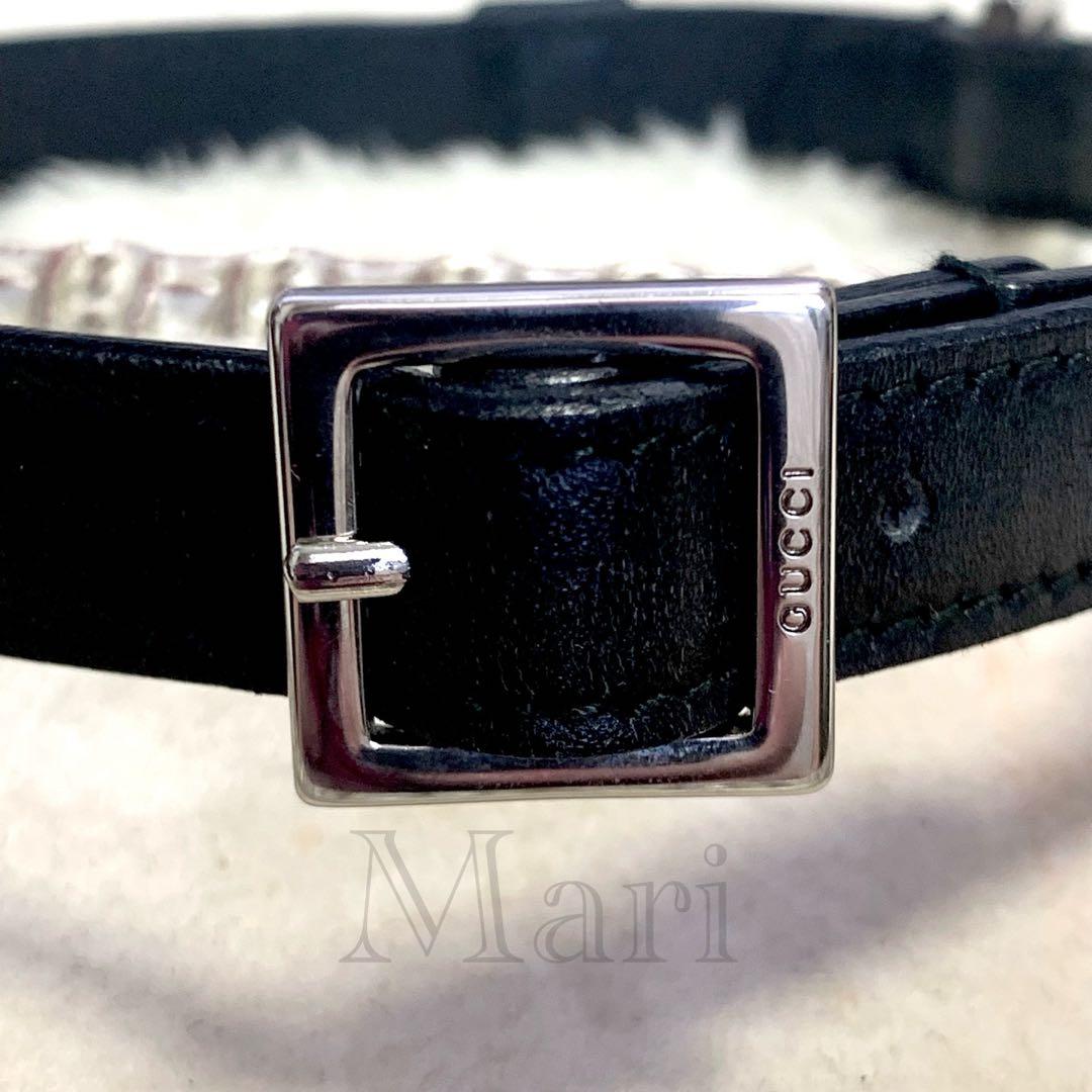 犬首輪【74】【GUCCI】 犬用 レザー 首輪 【超美品・グッチ】