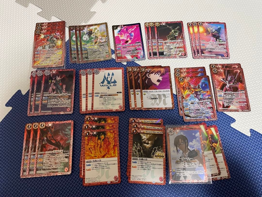 バトルスピリッツ エヴァ 赤 ヴィレWILLE シクあり スリーブ＆おまけ付き