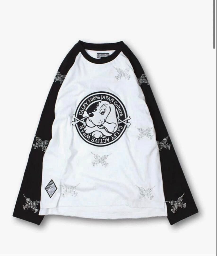 GALFY ピカピカ注射器ラグランロングスリーブTシャツ y2k 平成ギャル