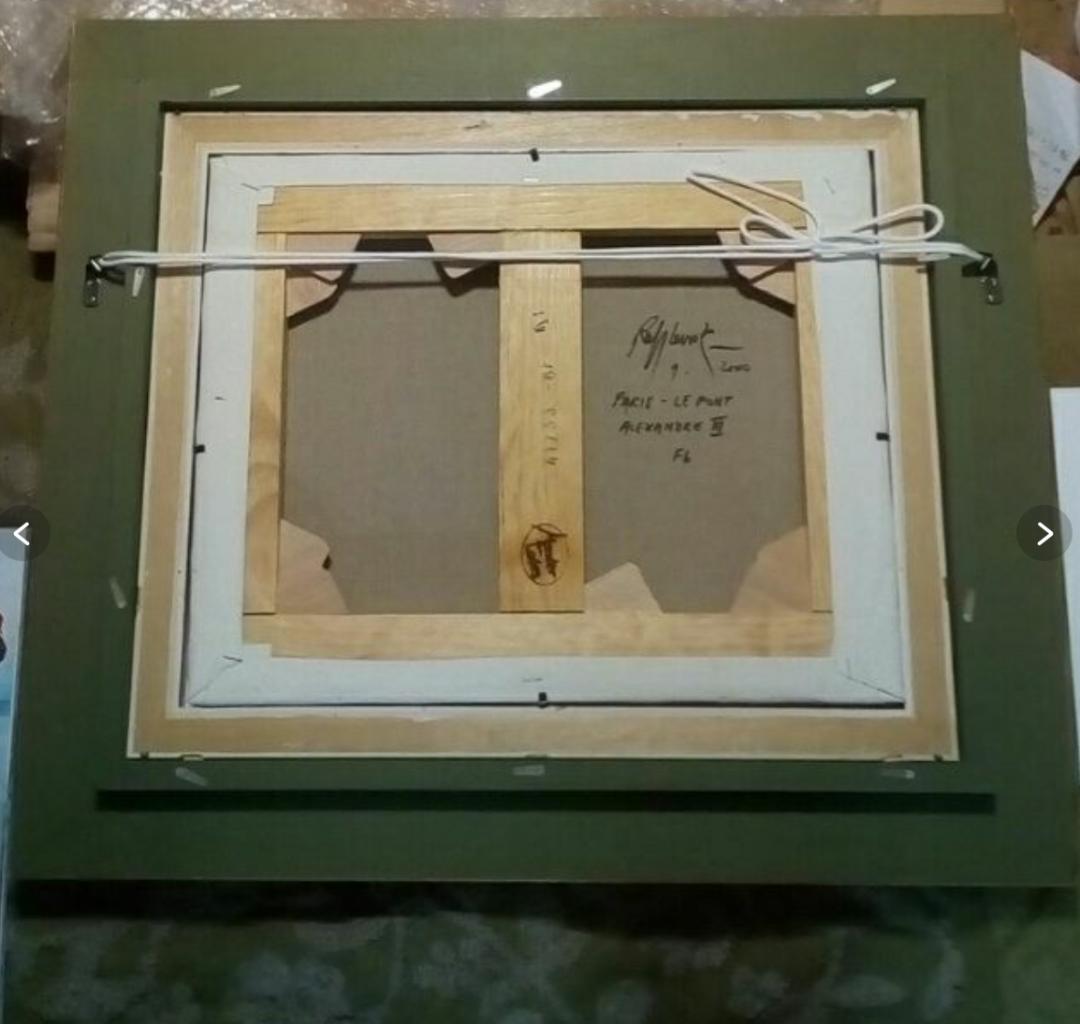 ラフルスキー　パリのアレクサンドル3世橋6F油彩真作ebayで120万円