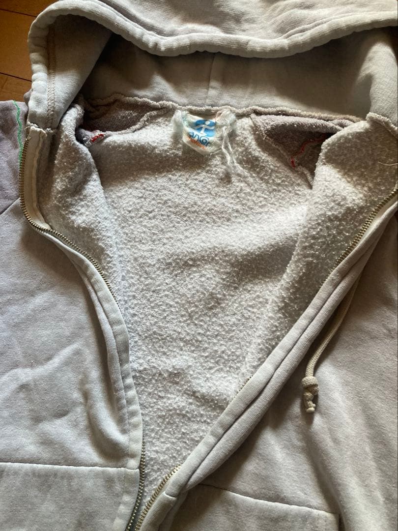 60s vintage ジップパーカー ブルーグレー