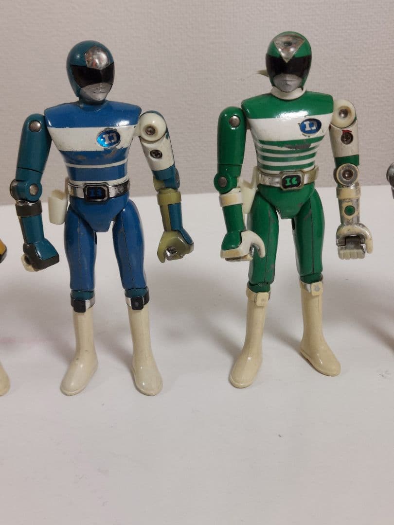 電子戦隊 デンジマン フィギュア GB-16 超合金　全5体　※ピンク右足折れ