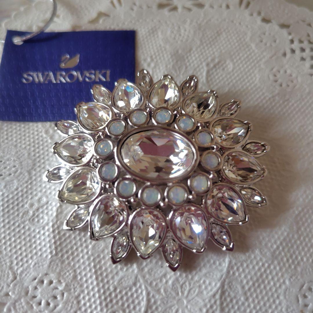 【超美品】スワロフスキー◇豪華なクリスタルブローチ