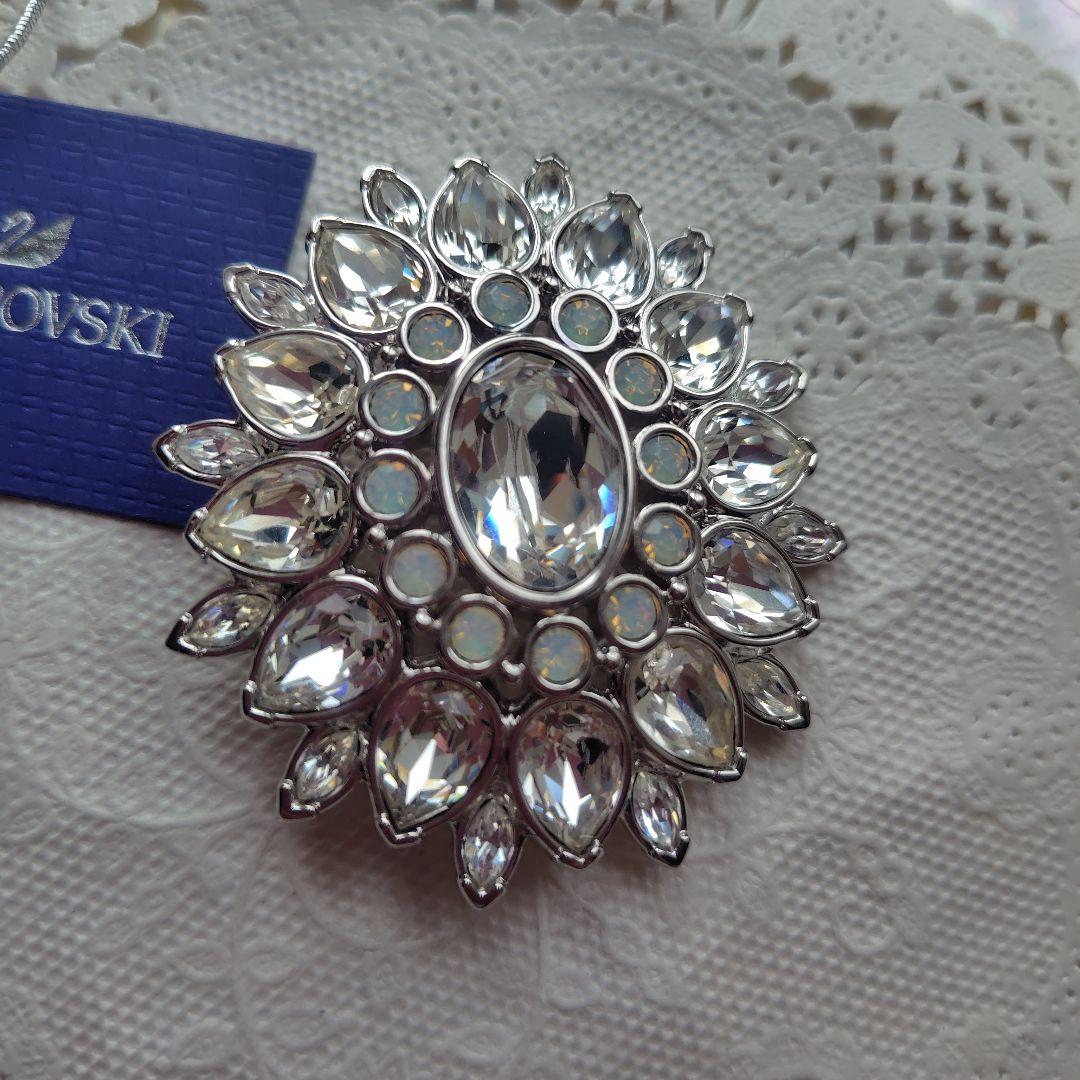 【超美品】スワロフスキー◇豪華なクリスタルブローチ