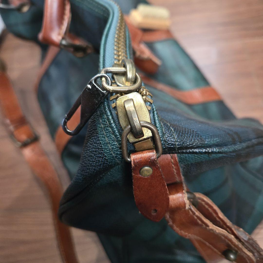 Polo Ralph Lauren グリーンチェック ボストンバッグ