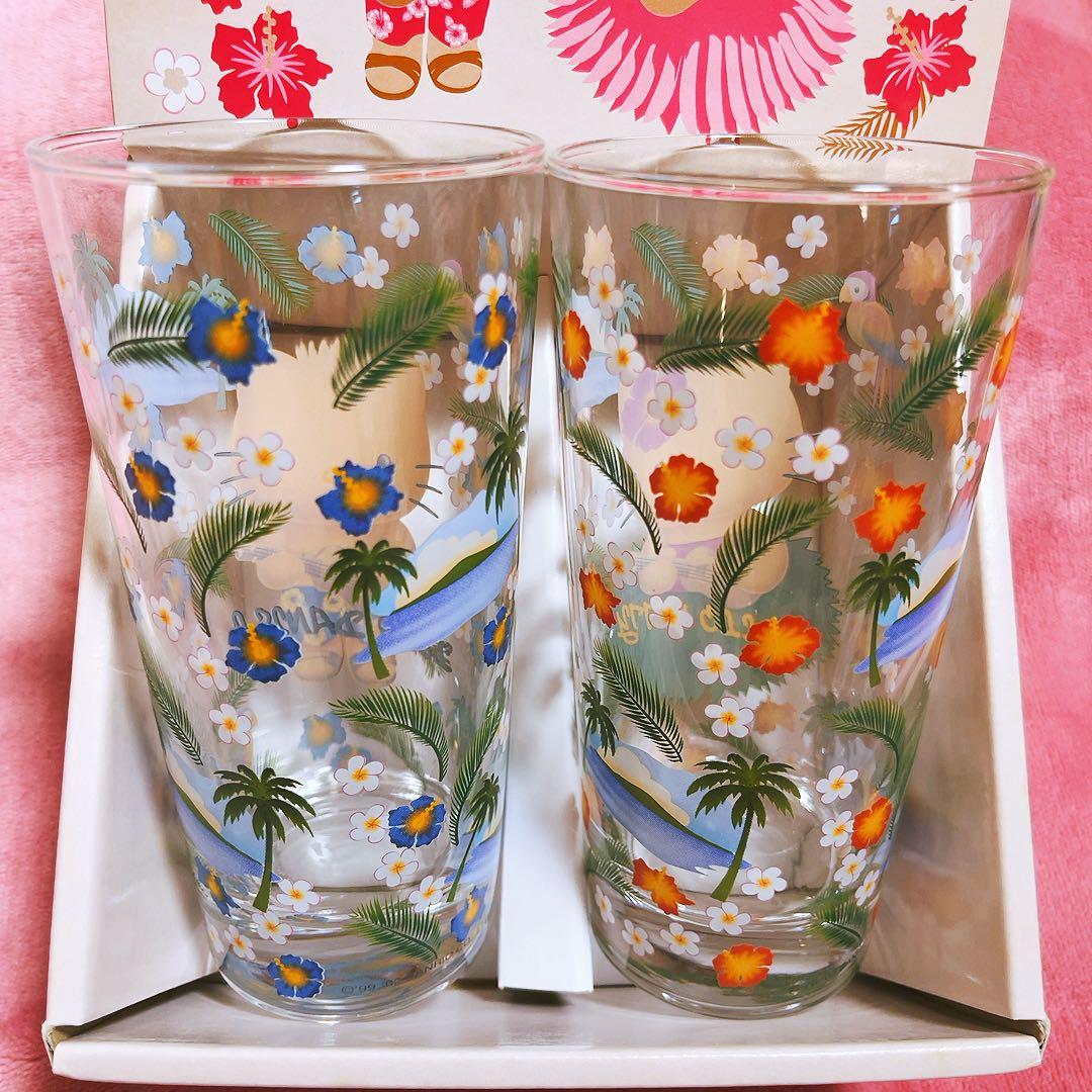 希少レア　ハローキティ　ダニエル　日焼け　ハワイ　タンブラーセット　1999