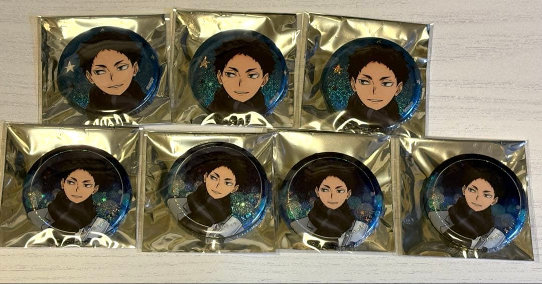 ハイキュー！！ よこはまコスモワールド 赤葦京治　ホログラム缶バッジ