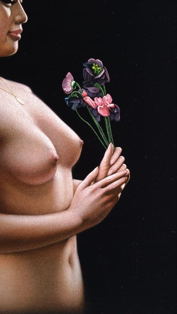 人見友紀　伝説の逃亡画家　裸婦　油彩画　油絵　20号　人見友紀