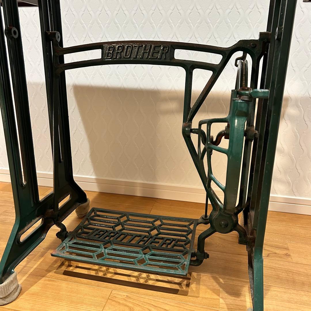BROTHER アンティーク ミシン台 テーブル 作業台