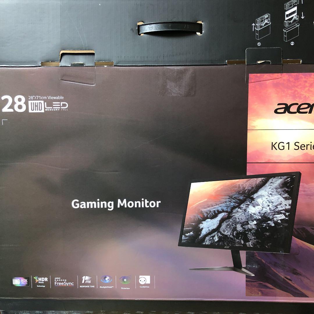 【美品、箱付き】acer ゲーミングモニター4Kディスプレイ