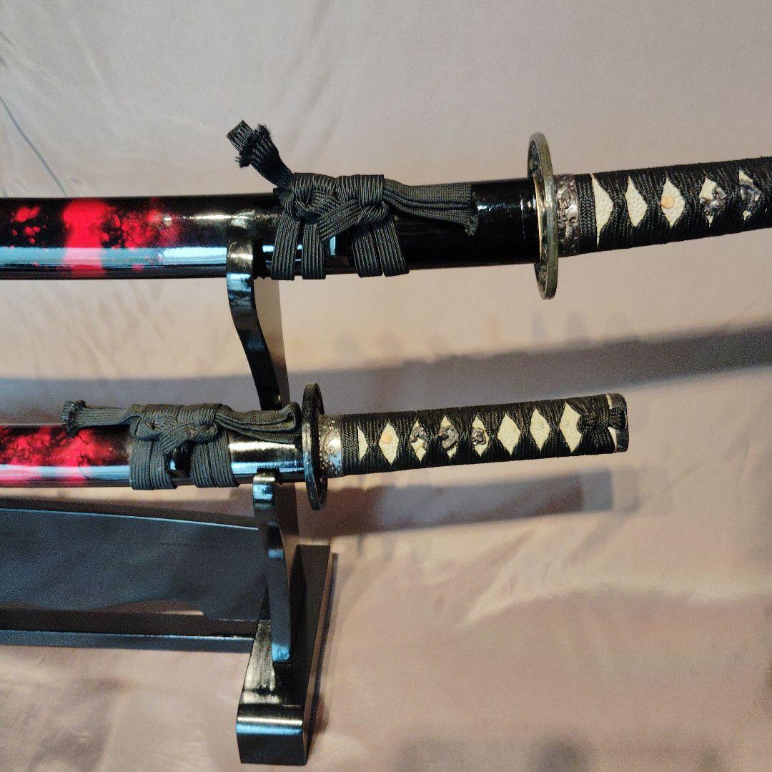 黒赤グラデーション刀2本セット