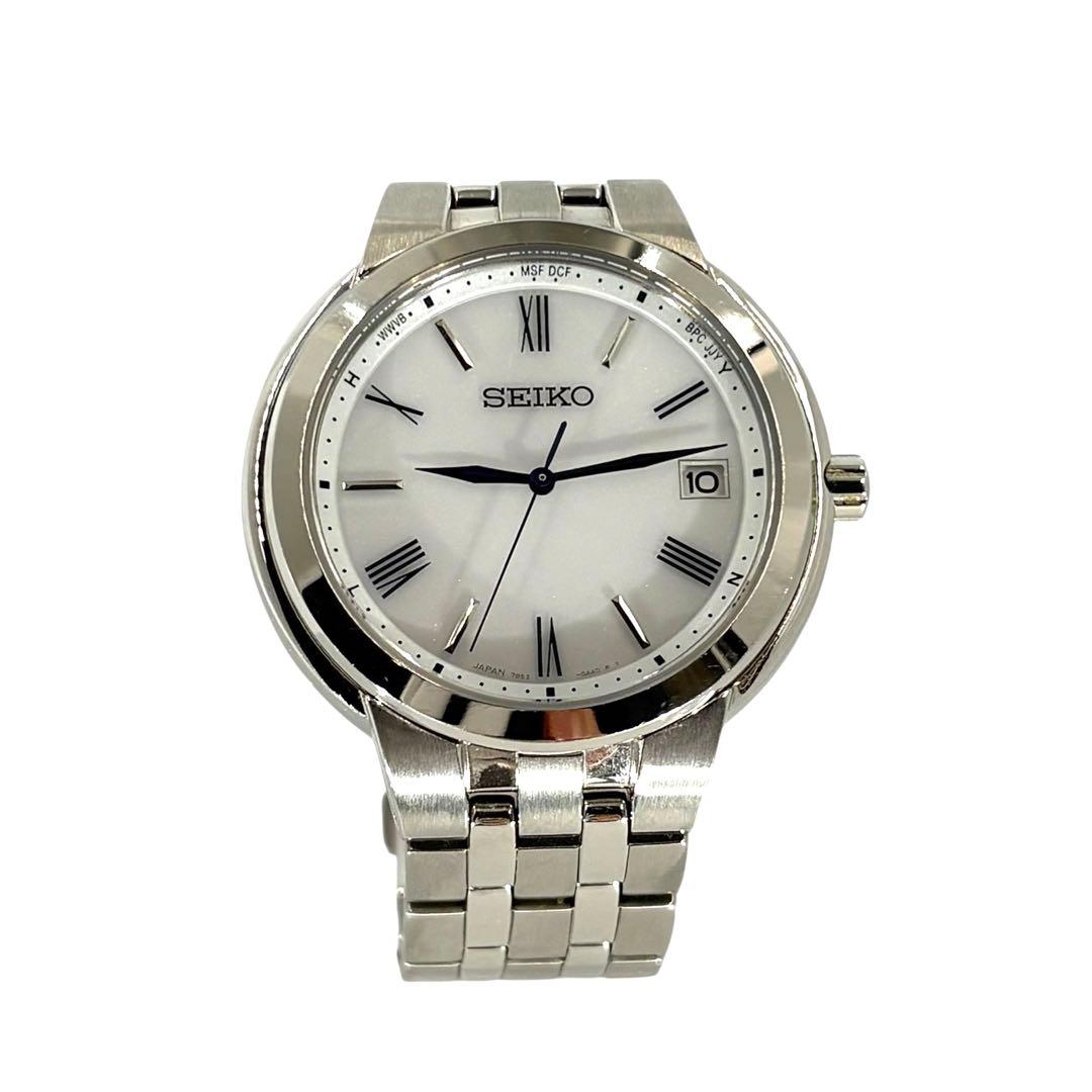 稼働品 セイコー コレクション 青針 ソーラー 腕時計 SBTM281 男女兼用