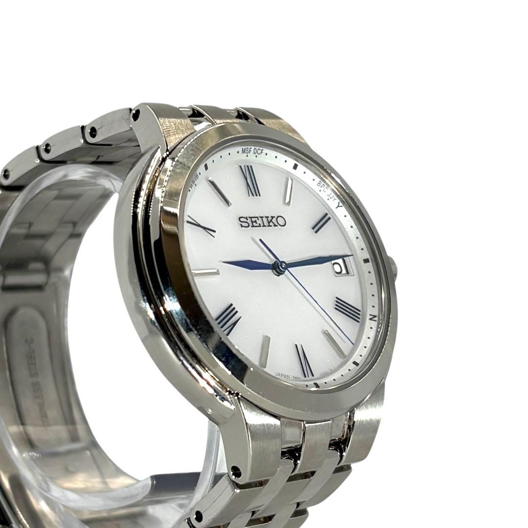 稼働品 セイコー コレクション 青針 ソーラー 腕時計 SBTM281 男女兼用