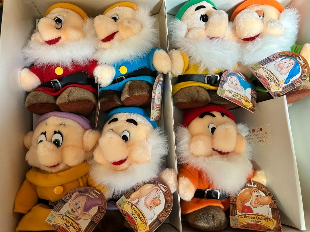 【希少/タグ付】TOMY 白雪姫 7人の小人 プリミュール ぬいぐるみ