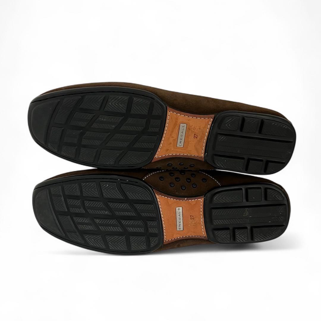 新品 REGAL スエード ローファー 27cm デッキシューズ　リーガル　茶系