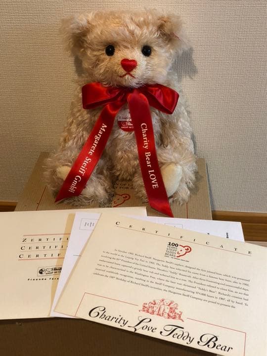 【レア】シュタイフ⭐︎チャリティベア⭐︎ラブ⭐︎テディベア