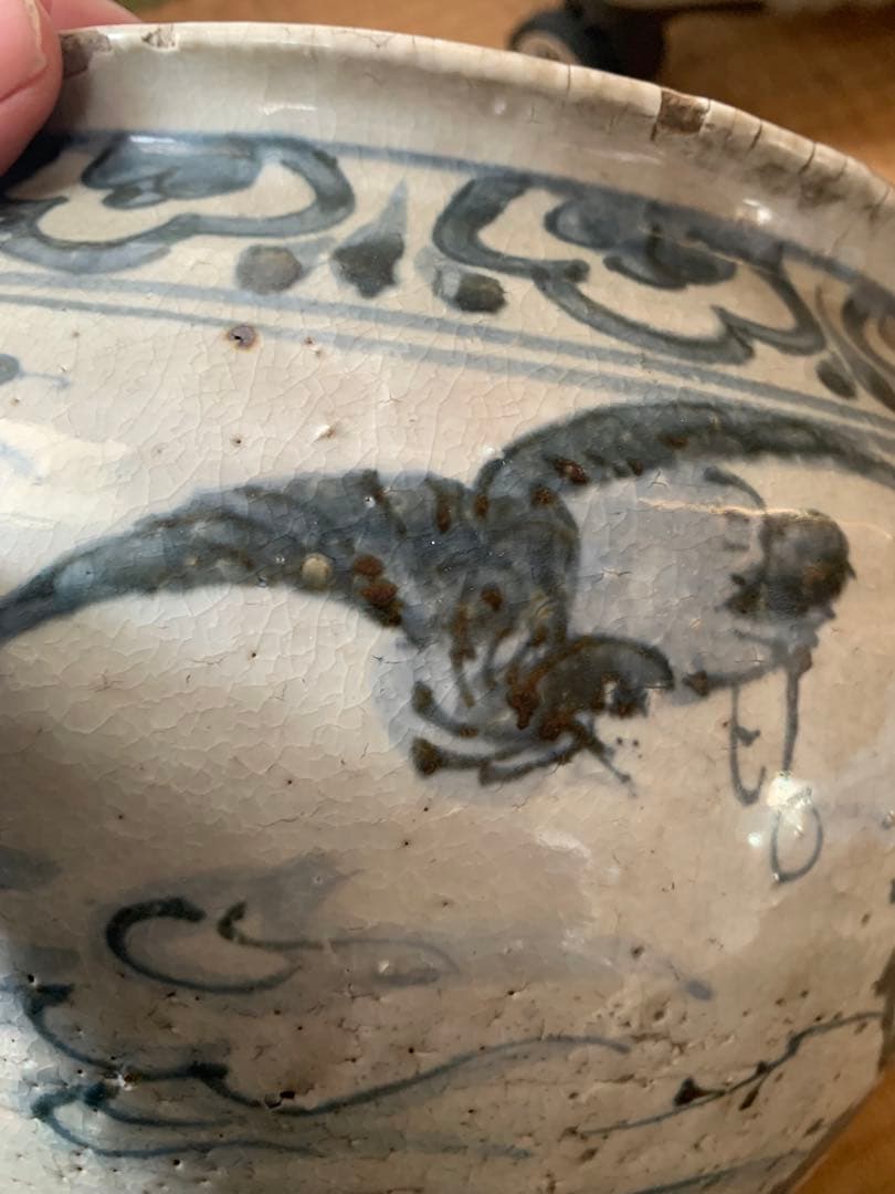 中国明時代早期染付大缶