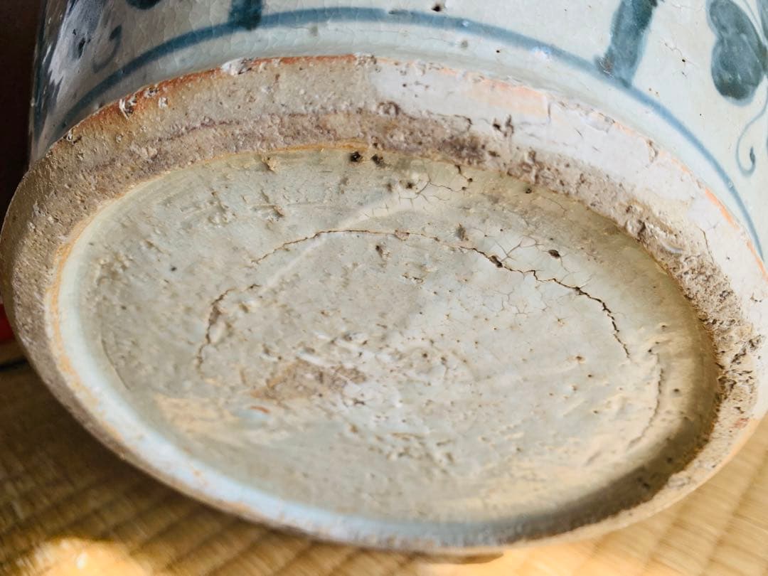 中国明時代早期染付大缶