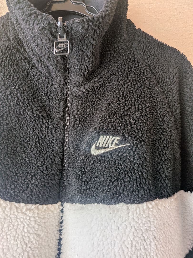 NIKE ナイキ リバーシブル ボアジャケット 黒×白