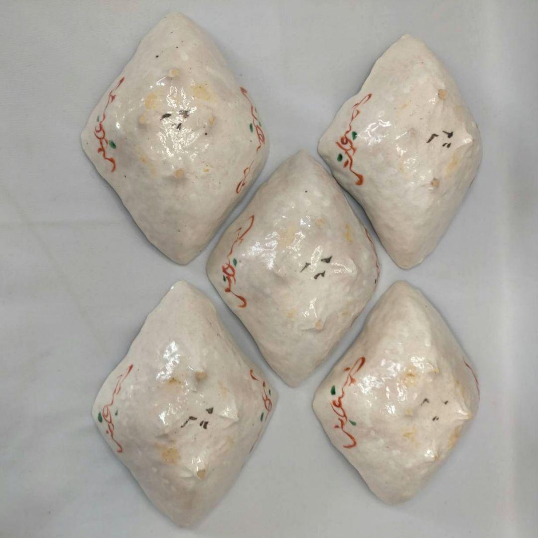 黒岩卓実 たくみ窯 変形鉢 5枚 赤絵 金彩 色絵 美濃焼 人気作者