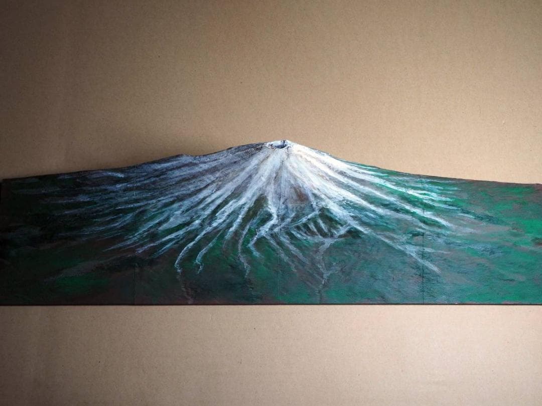 鉄道ジオラマ背景用山岳模型　　富士急行線　富士山　鉄道レイアウトの背景に最適