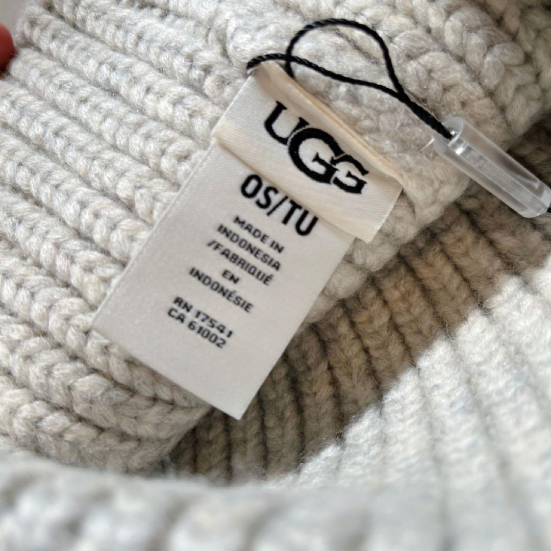 新品未使用 UGG ニット帽 グレー