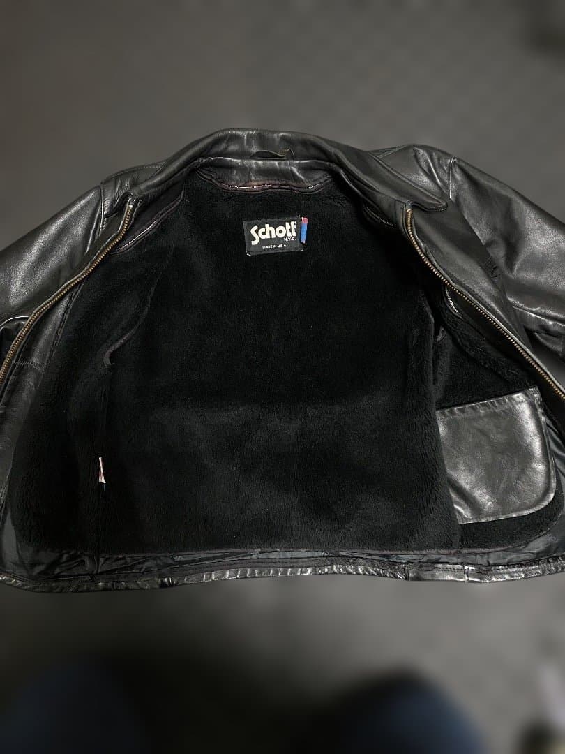 Schott シングルライダース　38 ライナー付