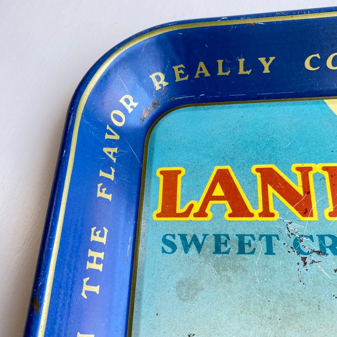 レア ブリキトレイ ヴィンテージ ランド O レイク1950年代 USA