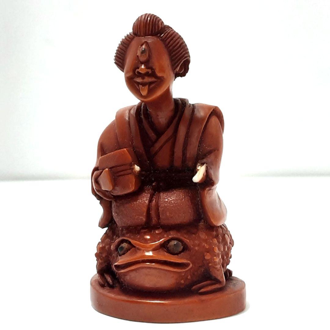 Y1239　最高級品　天然素材　妖怪造形彫刻　駒　３０体　根付　在銘有