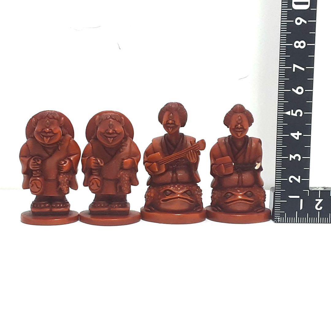 Y1239　最高級品　天然素材　妖怪造形彫刻　駒　３０体　根付　在銘有