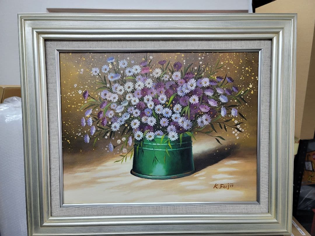 【ART】藤井康二真筆(マーガレットパープル)6号