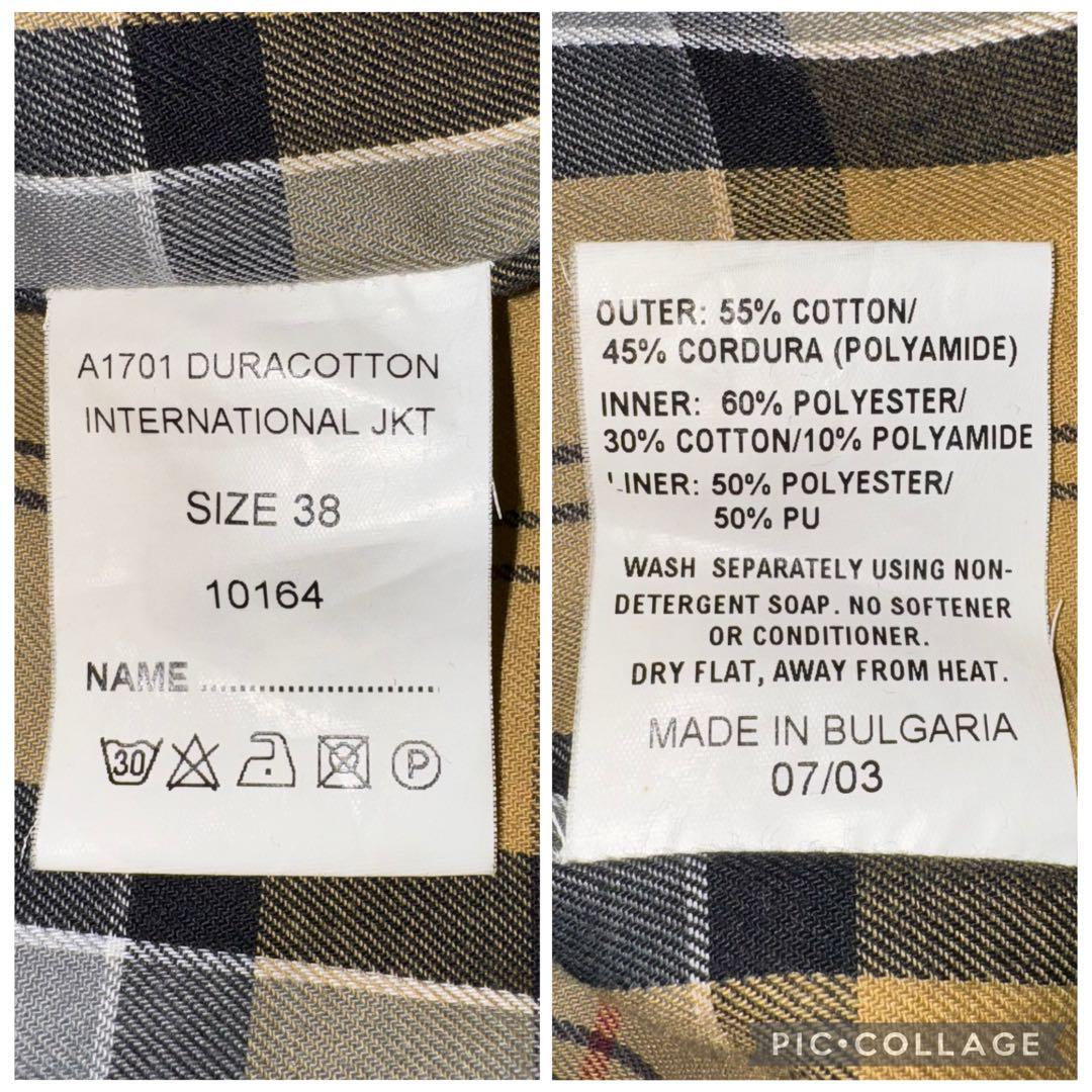 Barbour International バブアー ノンオイル ジャケット