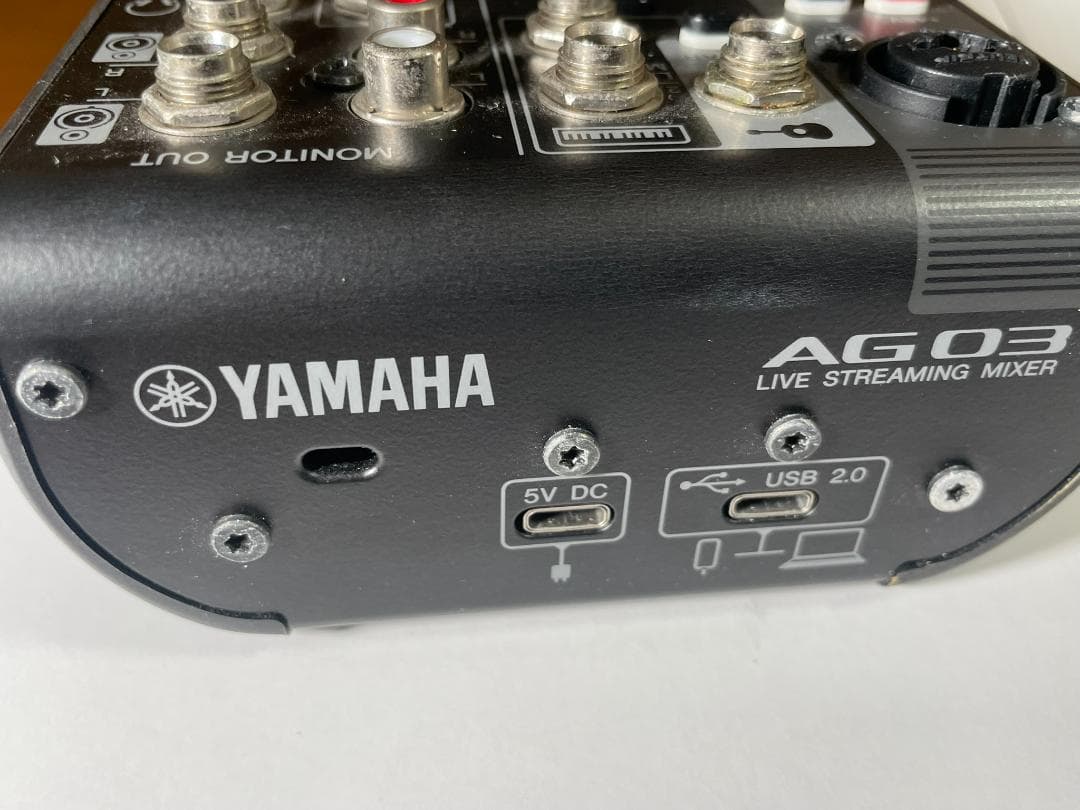 YAMAHA オーディオインターフェースAG03MK2 ブラック