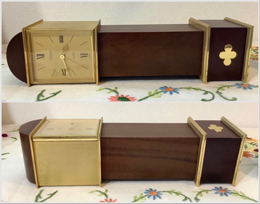 ◾️2品まとめて◾️LOOPING置時計とRhythm折りたたみアラームクロック時計