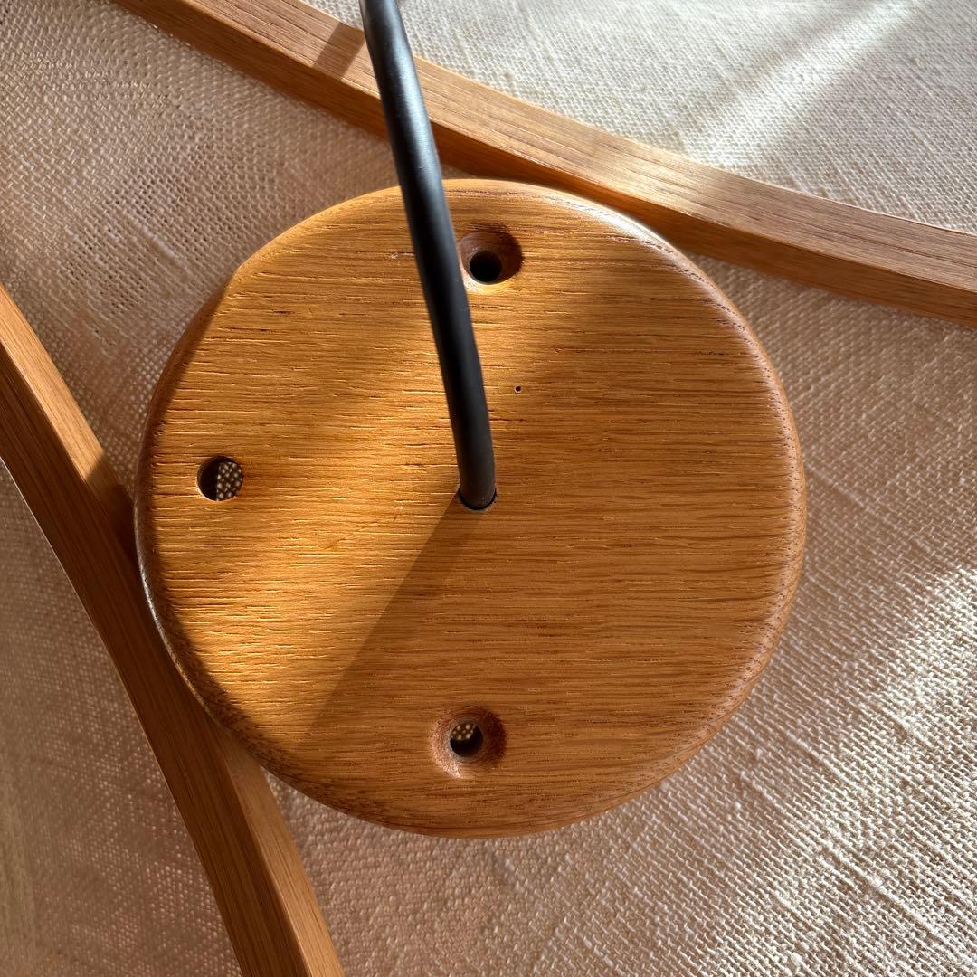 ト*S様 ドムス　ドイツ製　木製ペンダントライト　オーク材　リネン　DOMUS