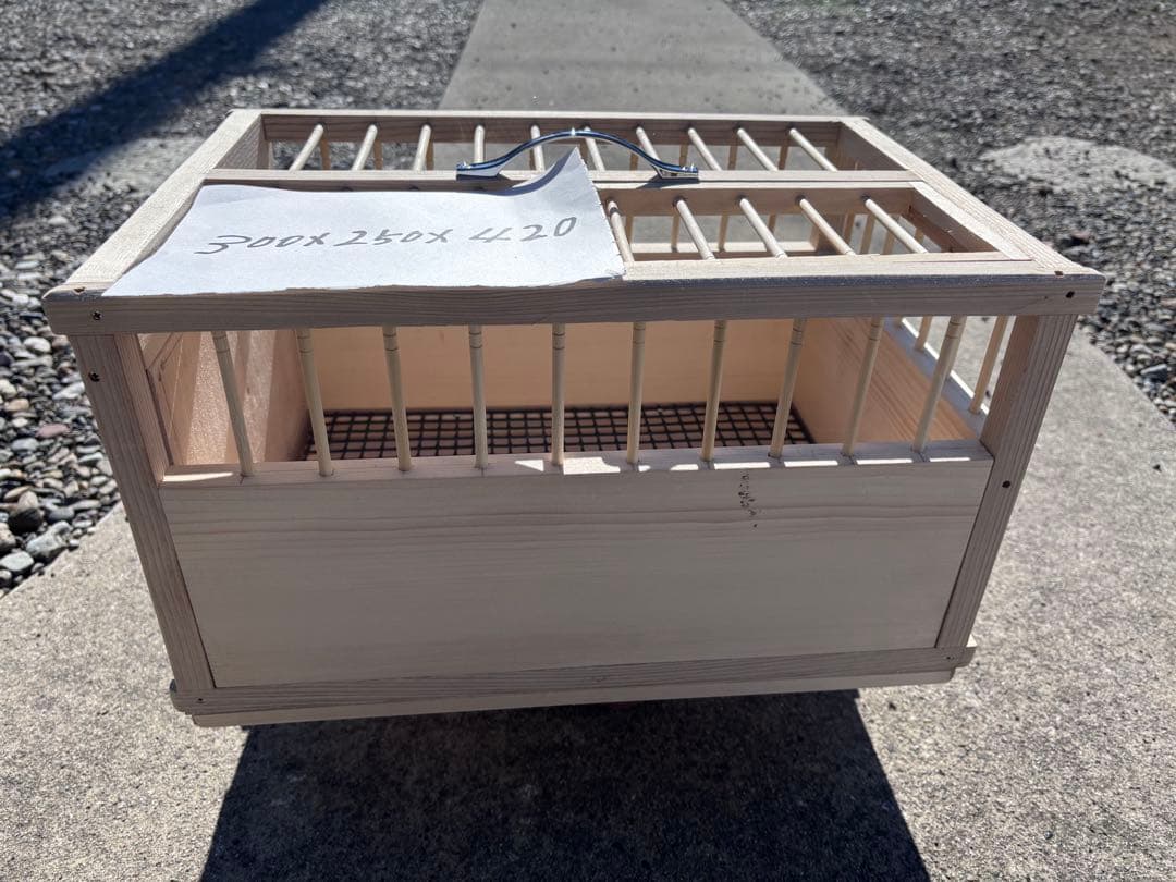 レース鳩2〜3用輸送.放鳩カゴ　新品未使用