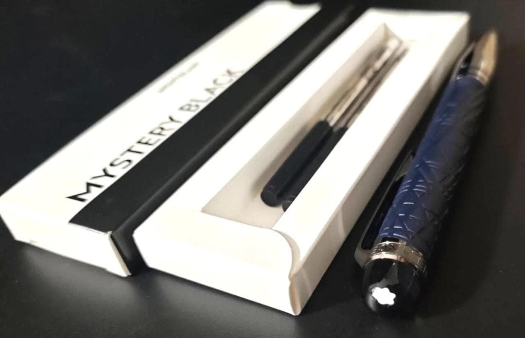 美品モンブラン スターウォーカー ボールペン スペースブルー ドゥエ　リフィル付