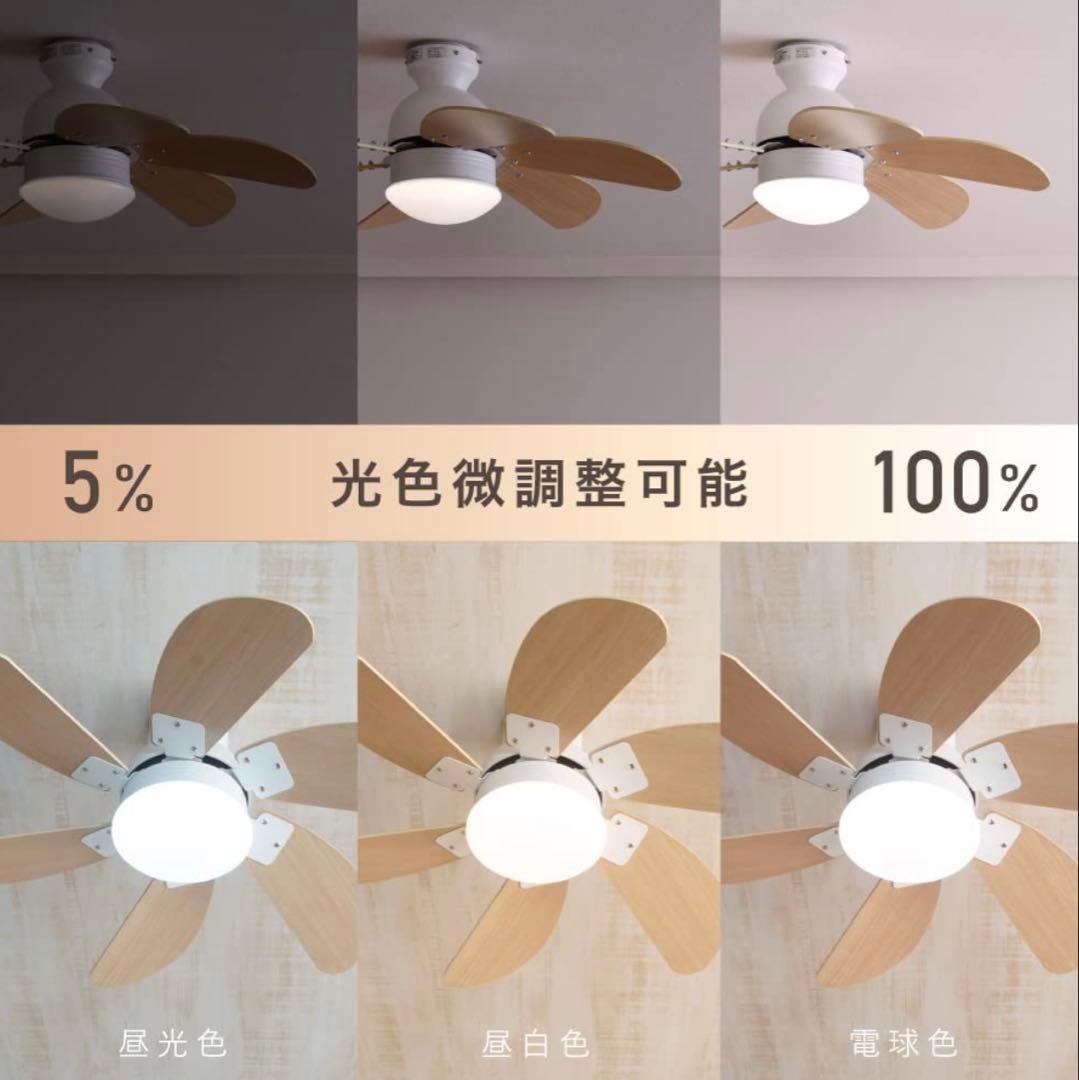 未使用 ventota リモコン式 LEDシーリングファンライトPula22