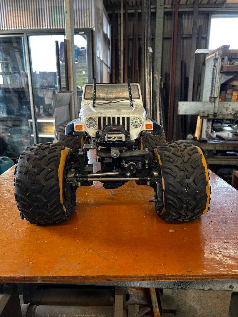 タミヤクラットバスター改　スティックシャーシ ハブリダクション4WS