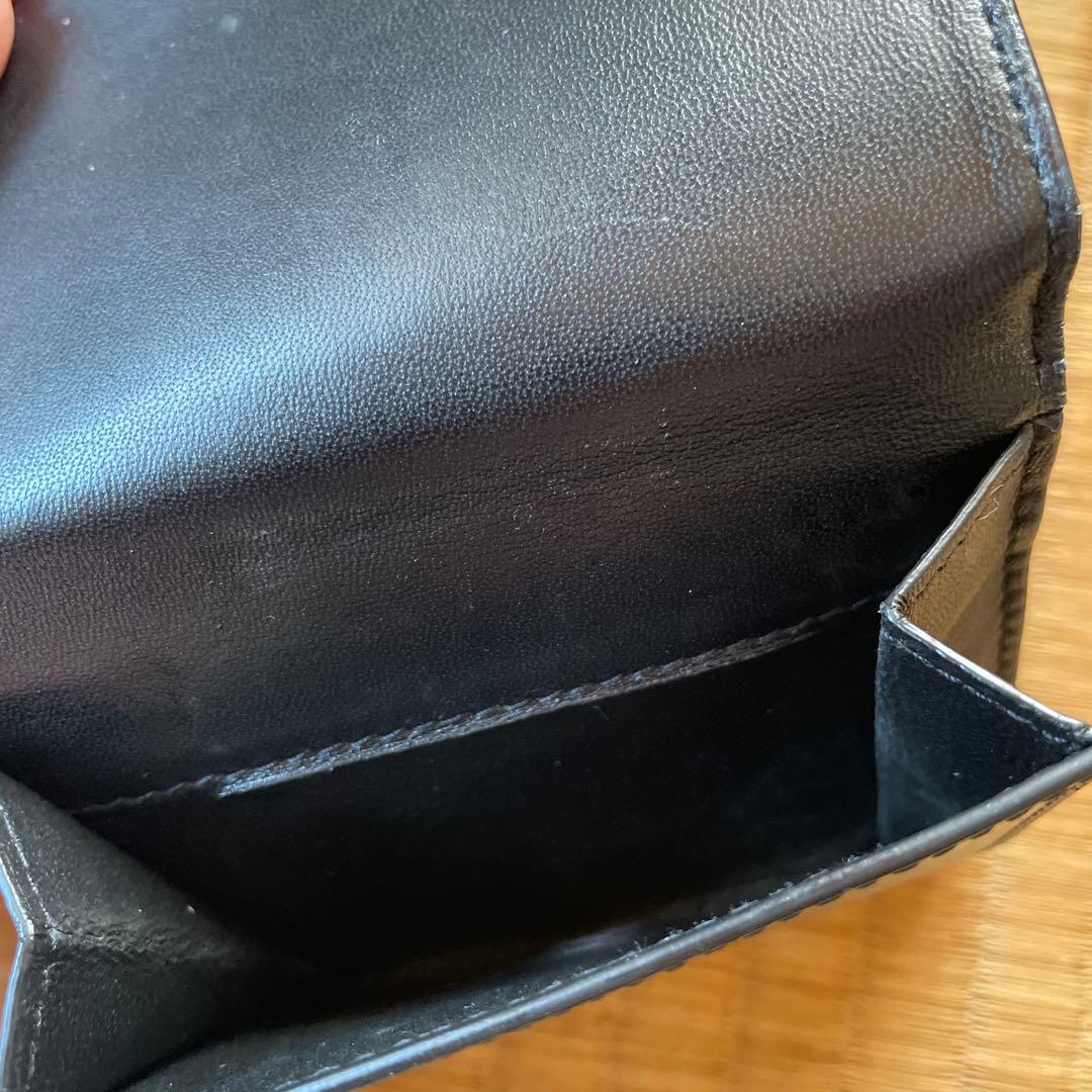 【値下げ交渉可】サンローラン　三つ折り財布　カランドラ　ブラック