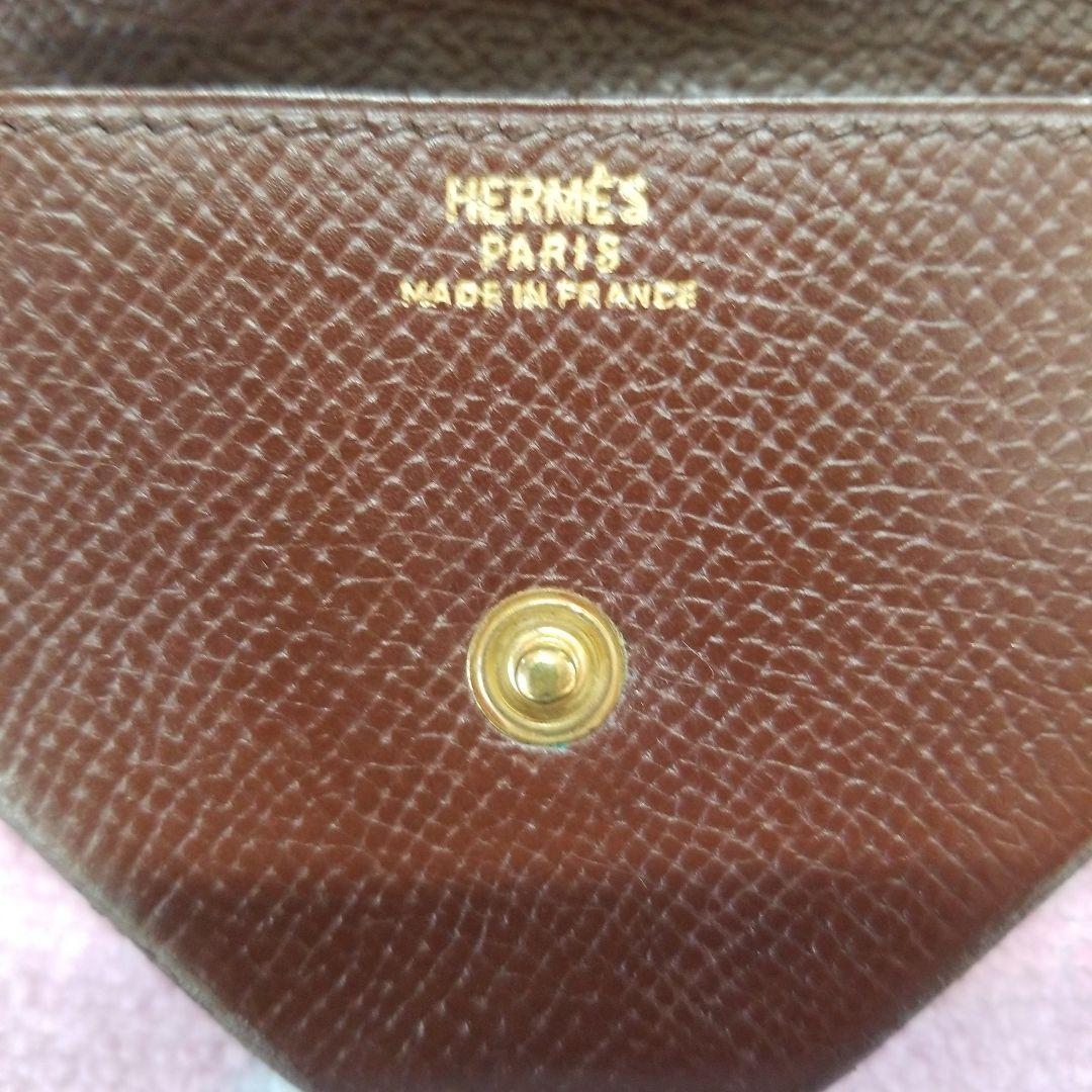 HERMES ブラウンレザー ケース