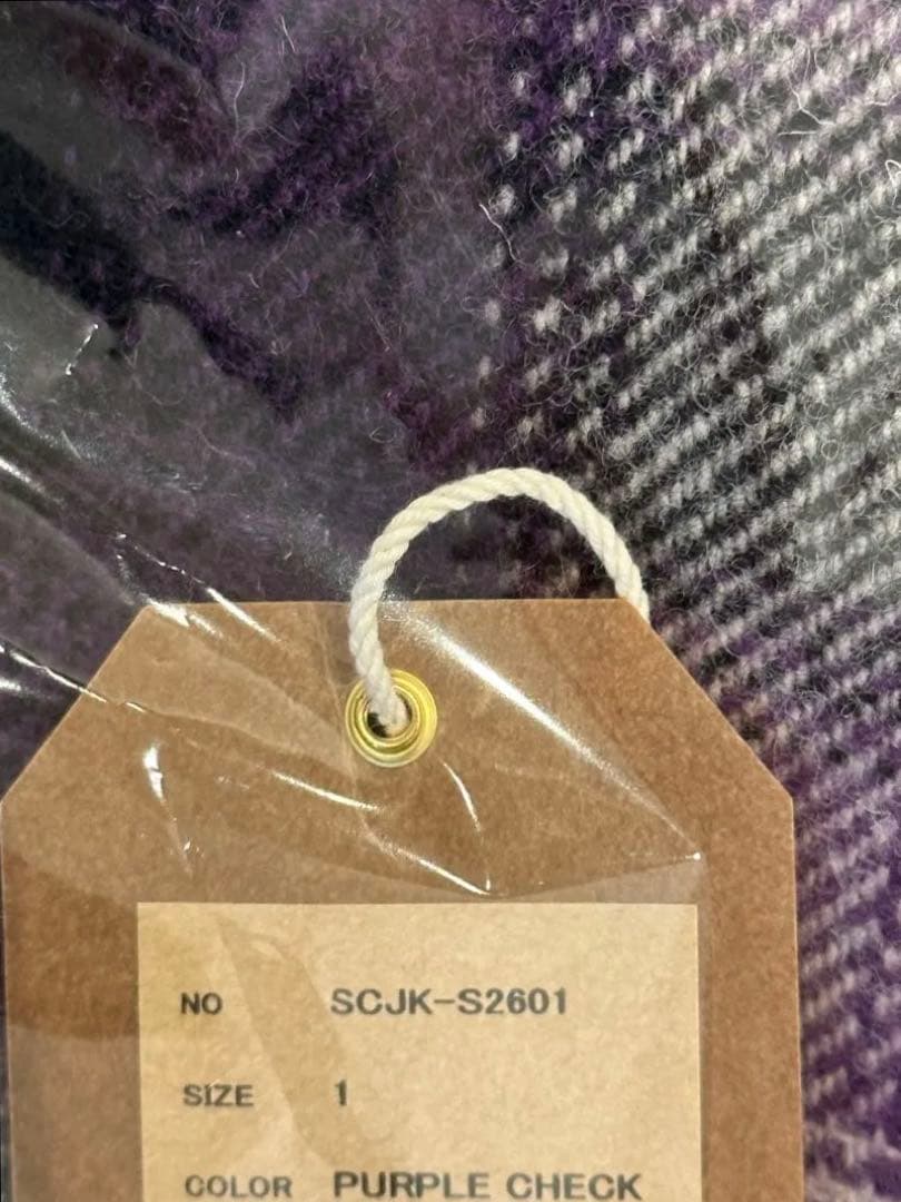 ジャケット・アウター SC / SUBCULTURE OMBRA CHECKJACKET PURPLE