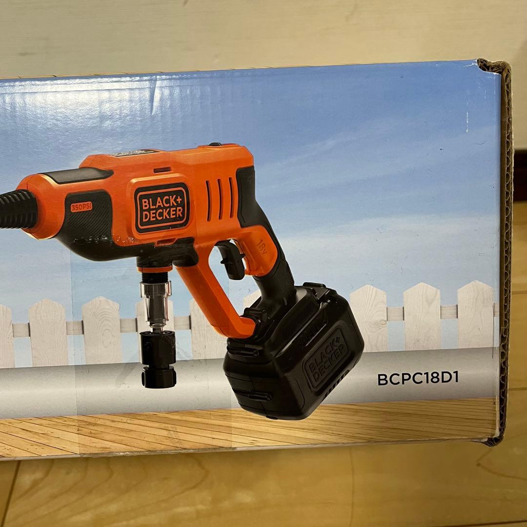 【新品】ブラック＆デッカー／18V高圧ハンディウオッシャー（BCPC18D1）