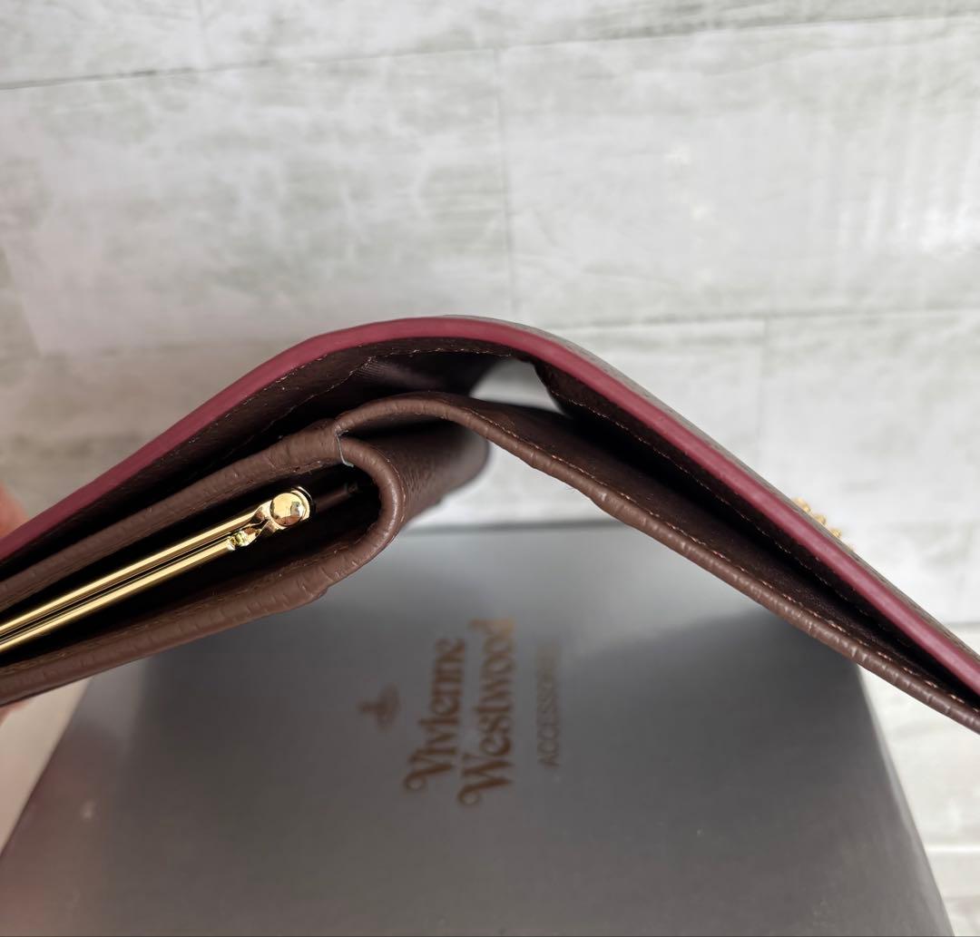 Vivienne Westwood オーブロゴ 二つ折ウォレット　希少！ブラウン
