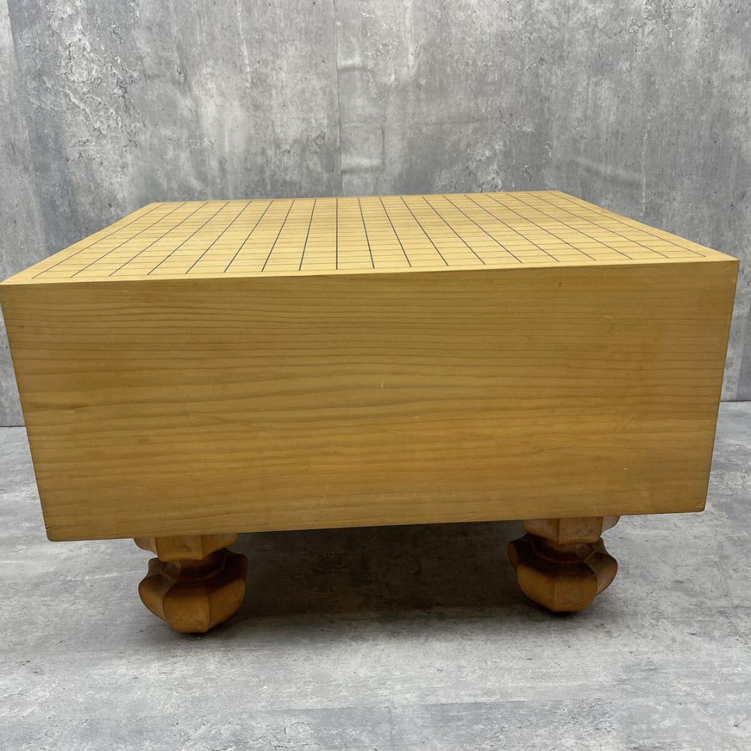 新榧　碁盤　四方柾目　へそ有　盤厚5.84寸　脚付　伝統　囲碁　プロ仕様　榧