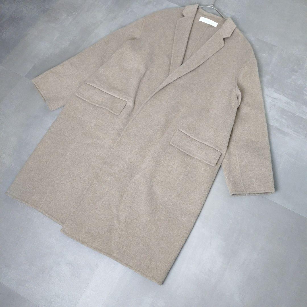 GALERIE VIE　ウールダブルフェイス チェスターコート　ベージュ　36