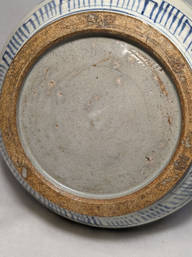 明治大正期 伊万里焼 染付雲龍文耳付花瓶 有田焼 花入 花器 フラワーベース