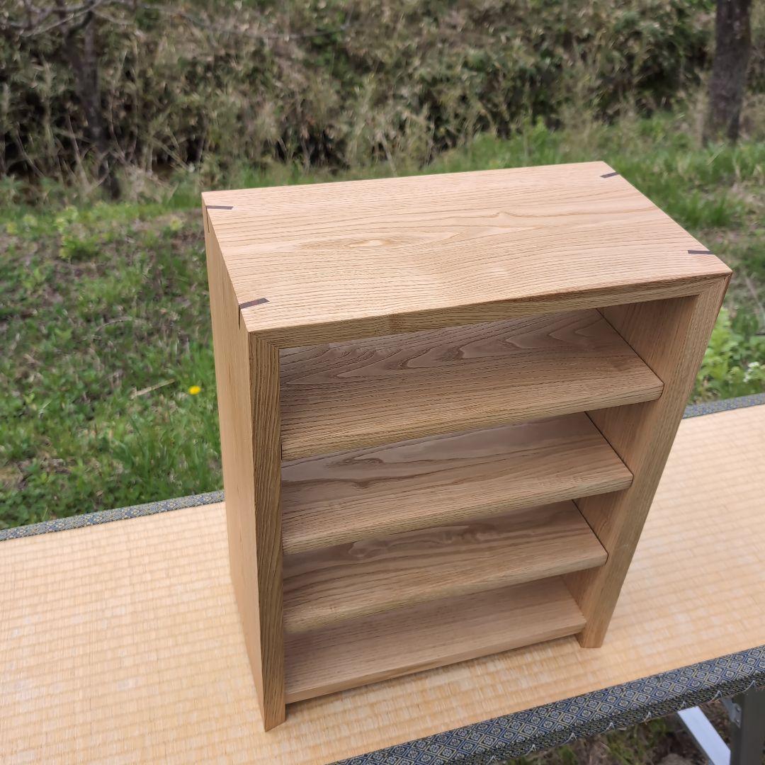 古材リメイク　総栗造り 自在棚のオープンシェルフ