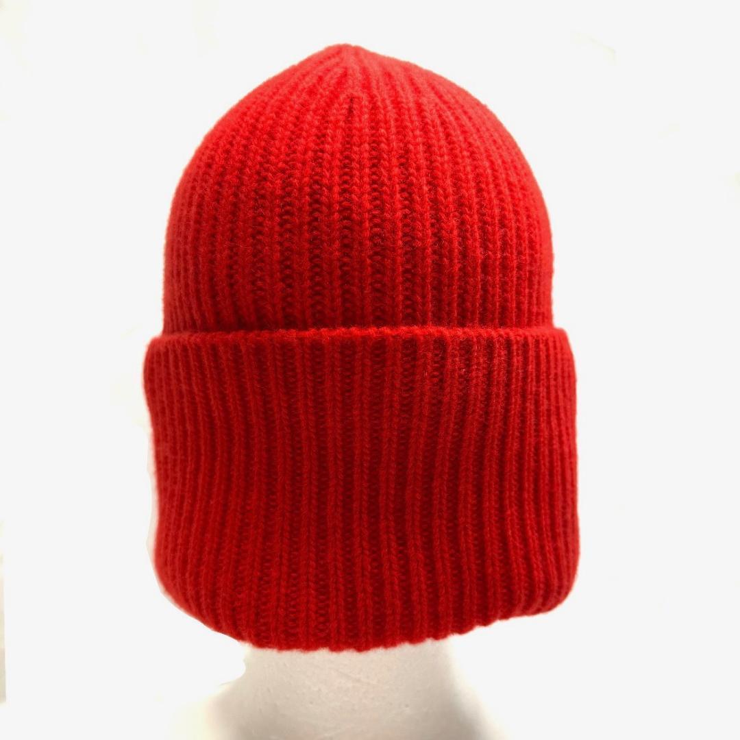 ルイヴィトン M77868 ビーニー LV ヘッドライン ニットキャップ 赤